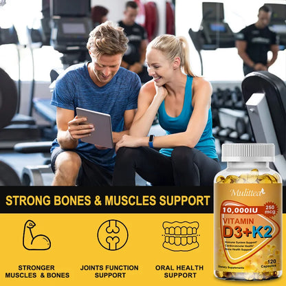 Mulittea Vitamin D3+K2 Capsules Promote Immunity. - BLAKESTORE-NG