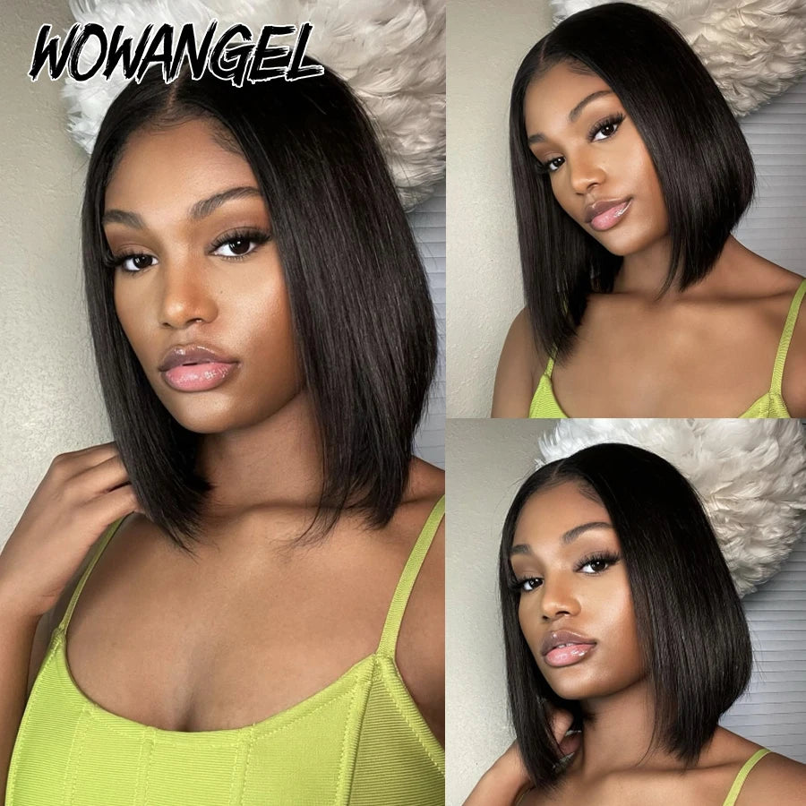 Straight Short Bob 5x5 HD Lace Closure Wig Ready to Go Glueless. - BLAKESTORE-NG