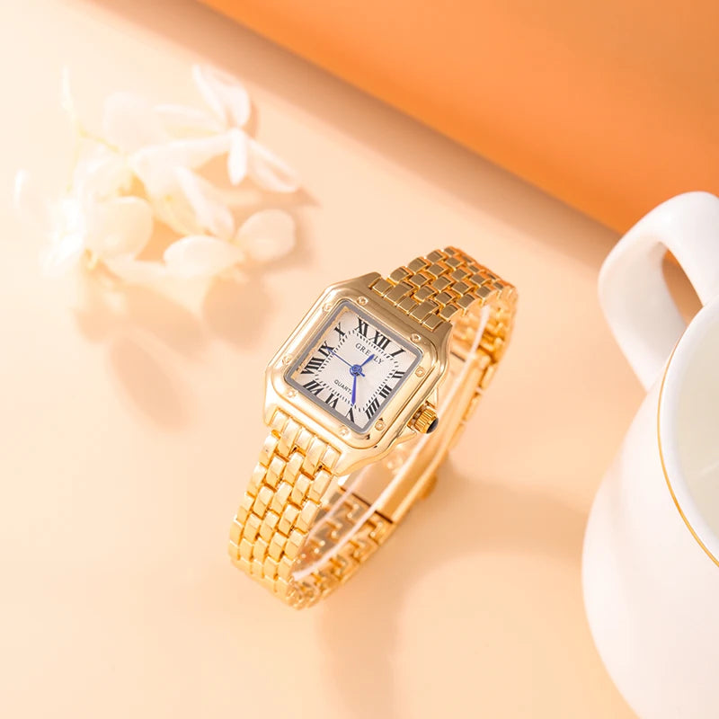 Luxury Women's Quartz Watch Gold and Silver Chains. - BLAKESTORE-NG