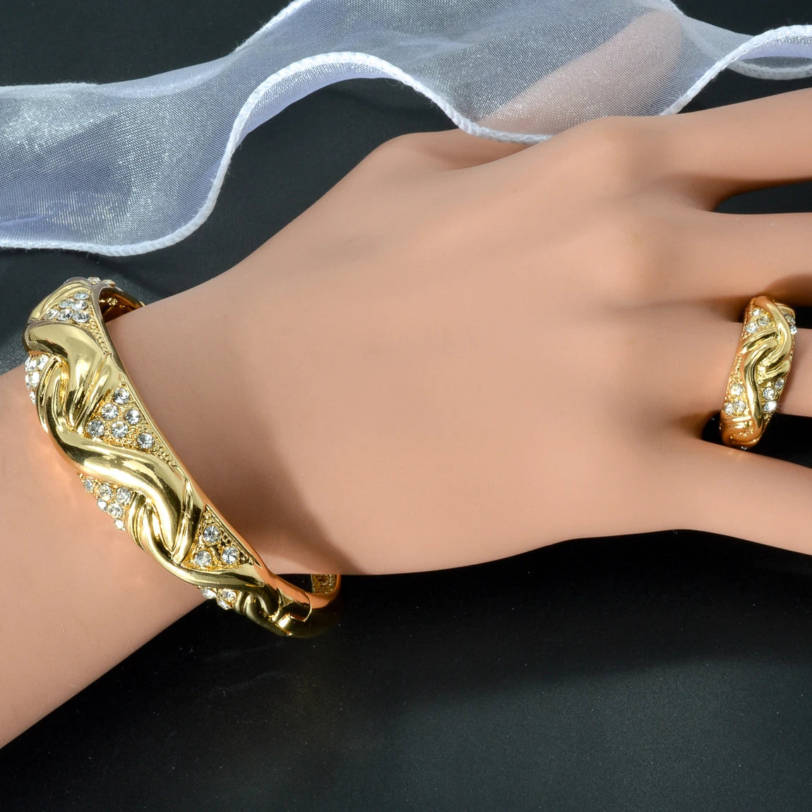 4 Pcs Jewelry Design Set. High Quality 18K Gold Plated. - BLAKESTORE-NG