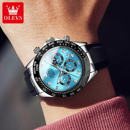 Luxury Men Chronograph Sport Wristwatch.