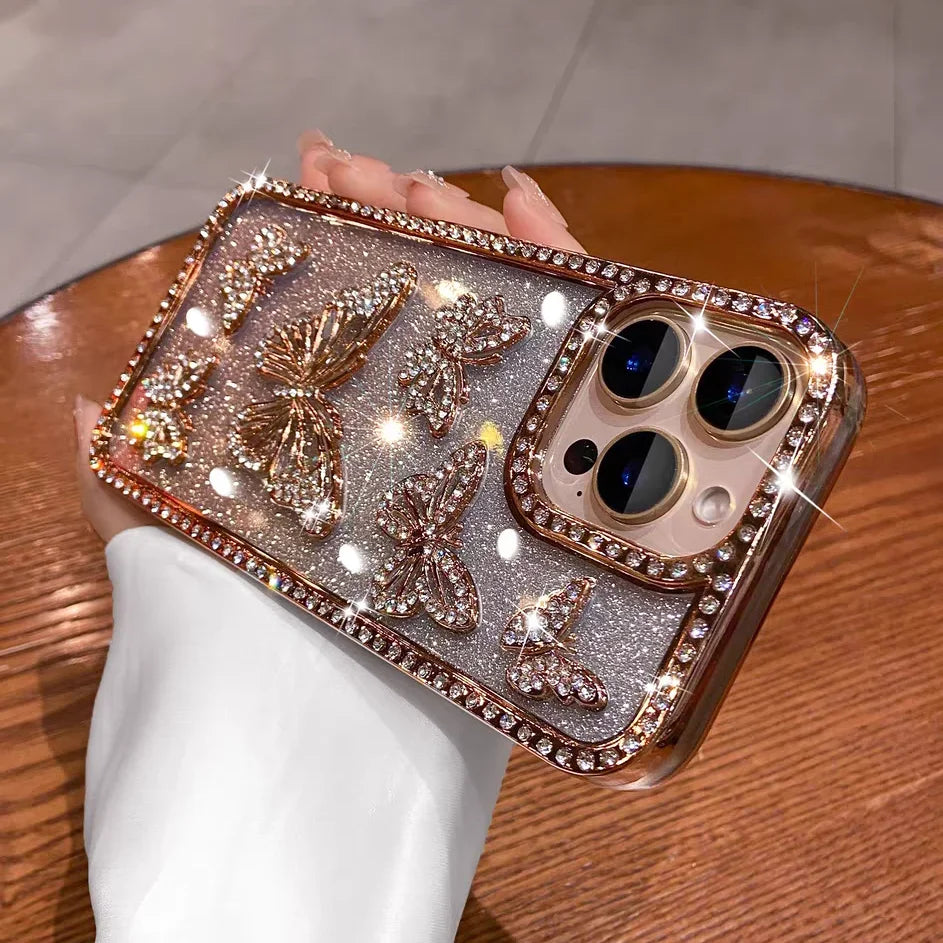 3D Butterfly Shiny Case For iPhone.