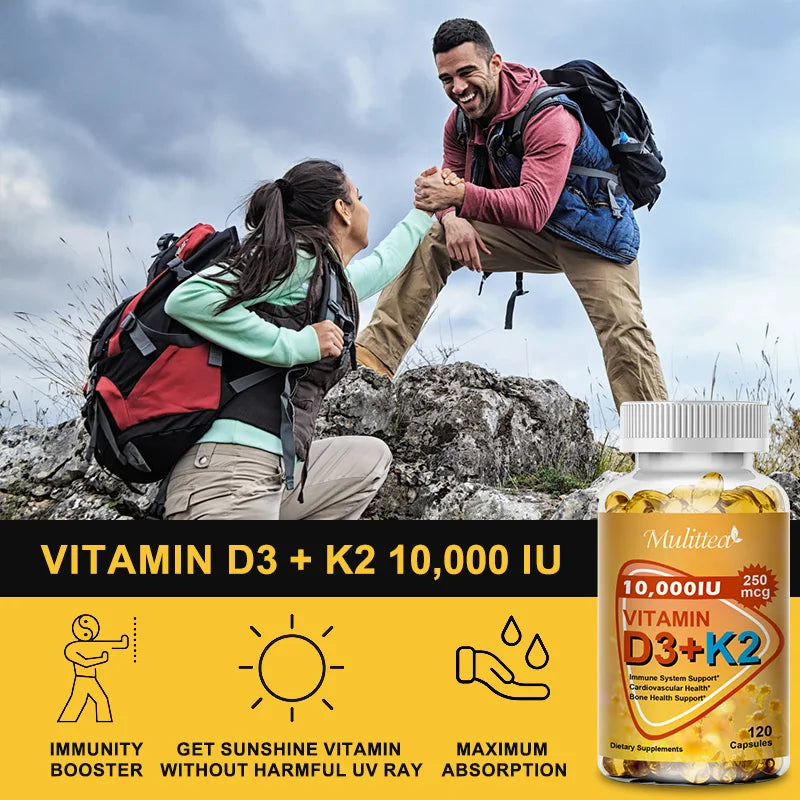 Mulittea Vitamin D3+K2 Capsules Promote Immunity. - BLAKESTORE-NG