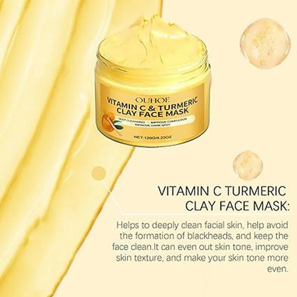 Turmeric VitaminC Clay Deep Cleansing Facial Mask.