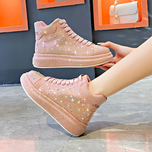 Luxury Diamond Sneakers Full Diamond Shoes.