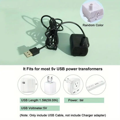 USB Electric Pet fountain drinking bowl.