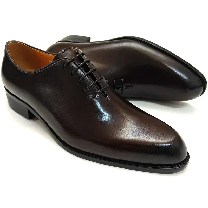 New Men's Leather Shoes Handmade High Quality.