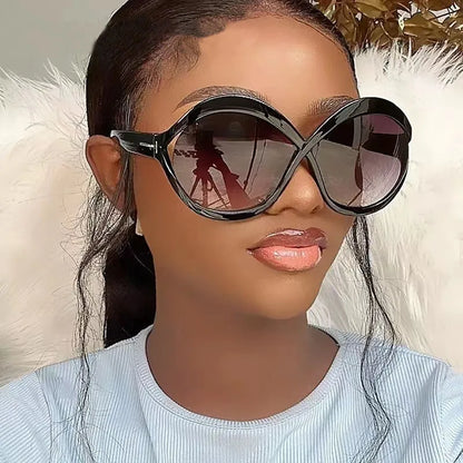 New Oversized Circular Frame Sunglasses for Women