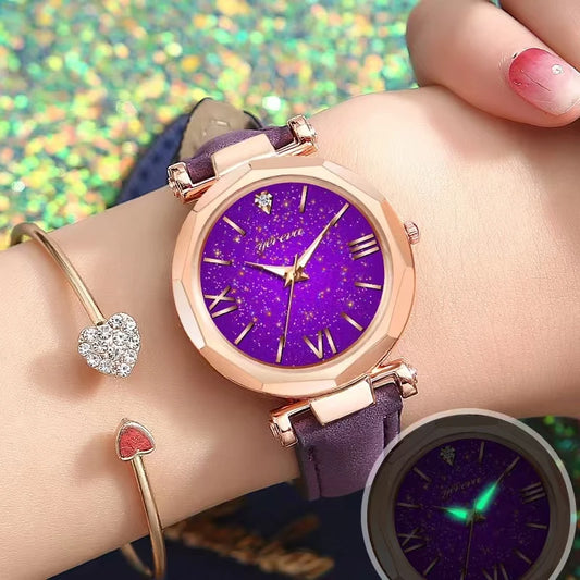 Luxury Women Quartz Watch with Silica Gel Strap. - BLAKESTORE-NG