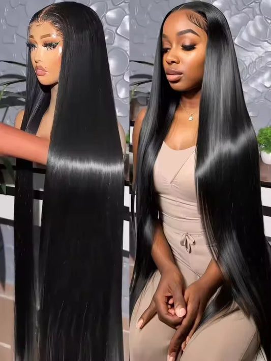 30 38 Inch 200 Density Bone Straight 13x4 HD Lace Frontal Human Hair Wig Brazilian 13x6 Lace Front Wigs Pre Plucked For Women - BLAKESTORE-NG