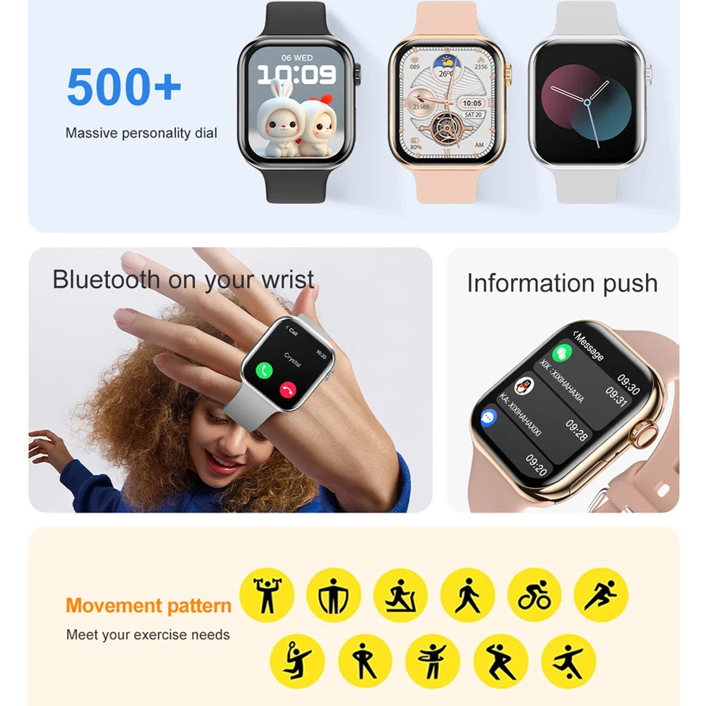 Smart Watch Always on Display GPS Sport Watches for Apple and Android Phones - BLAKESTORE-NG
