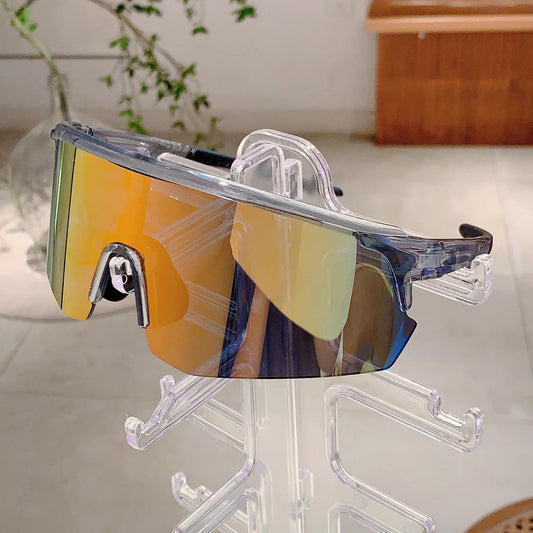 Semi-rimless Sports Sunglasses.