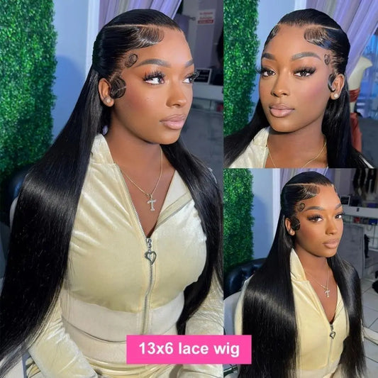 100% Human Hair Wigs Lace Wig HD For Women. - BLAKESTORE-NG