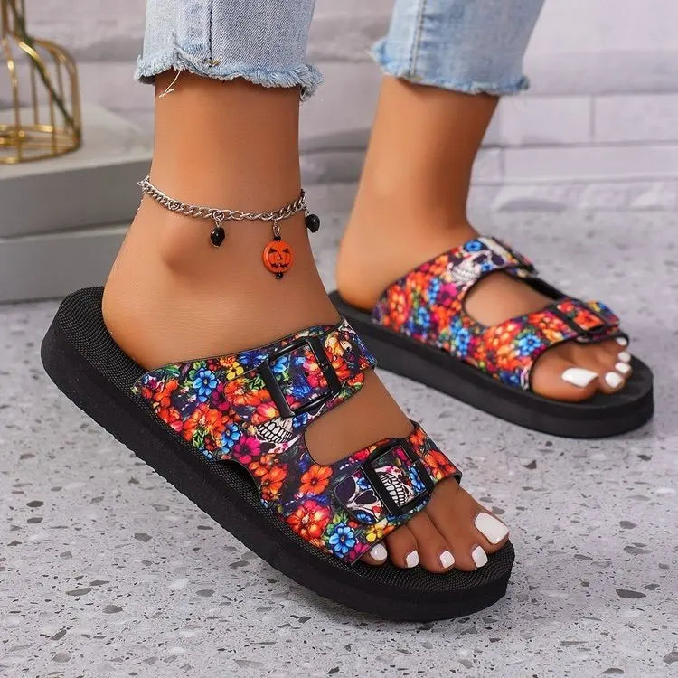 Women's Slides House Slippers Flat Sandals.