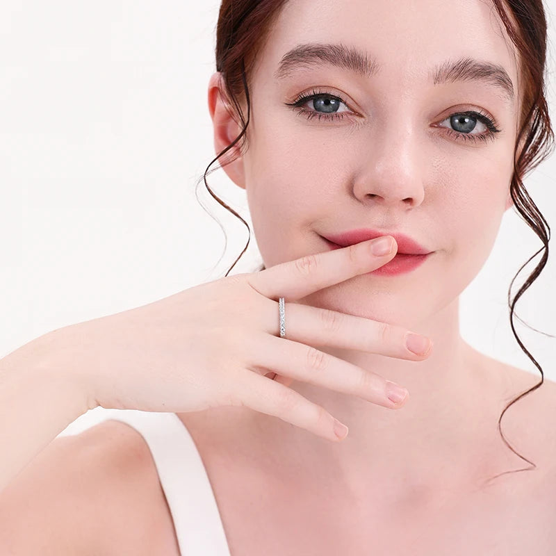 Moissanite Eternity Band