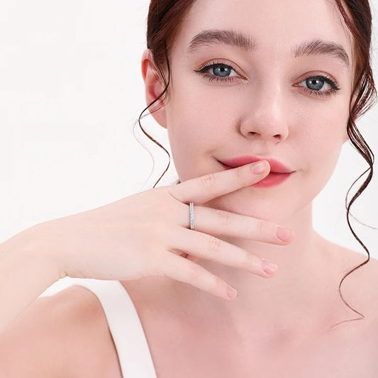 Moissanite Eternity Band