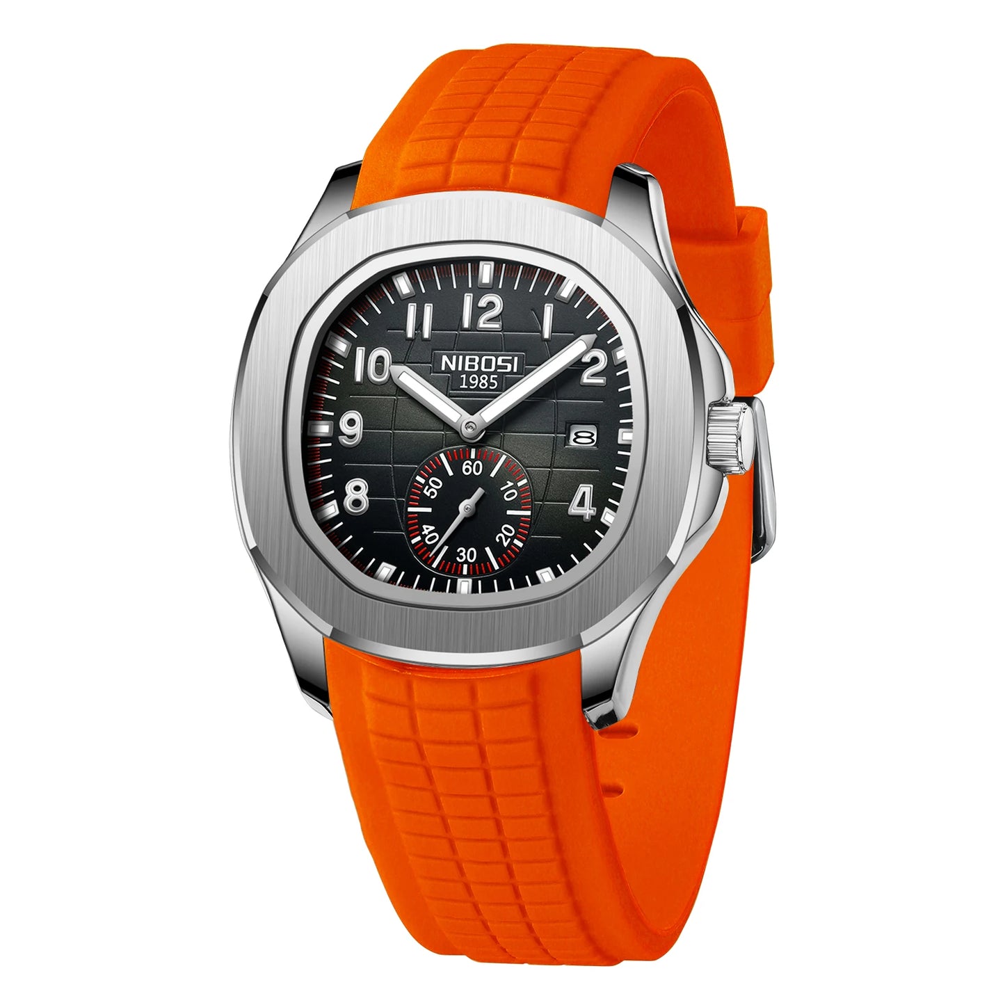 Men Silicone Quartz Watch.