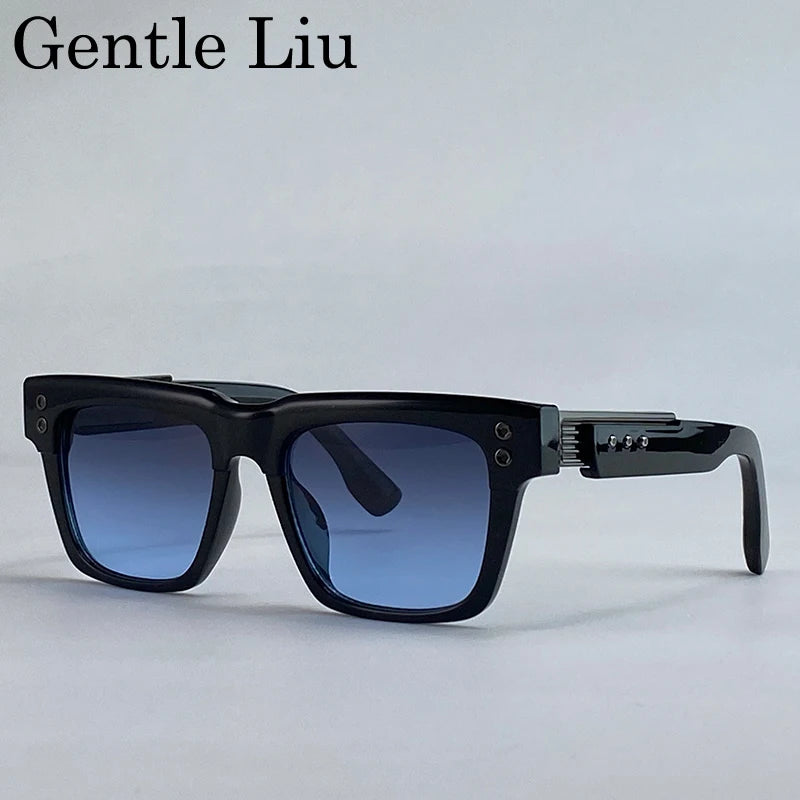 Polarized Square Punk Sunglasses Men UV400