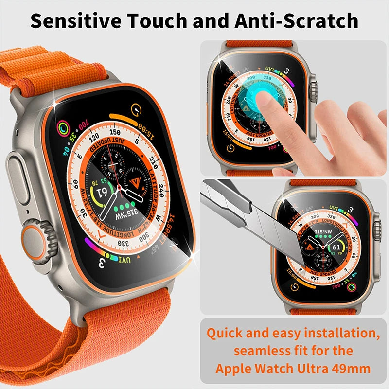 Tempered Glass for Apple Watch Ultra 49mm HD Screen Protector. - BLAKESTORE-NG