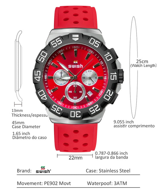 SWISH Fashion Men Watches.