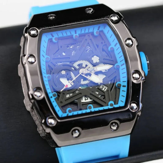 Men’s Pentagram Luminous Watch | Light Luxury Barrel Quartz Timepiece