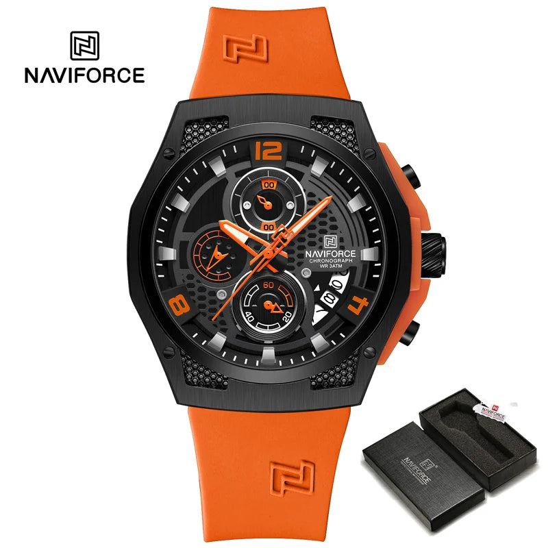 High Quality Luxury Original Men Watch with Silicone Strap. - BLAKESTORE-NG