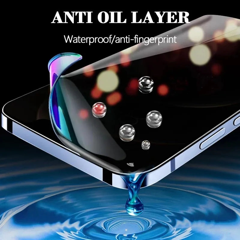 3Pcs Anti-Spy Hydrogel Film iPhone 16 15 14 13 12 11 Pro Max.