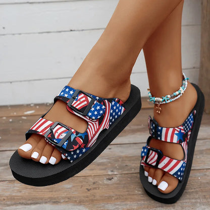 Women's Slides House Slippers Flat Sandals.