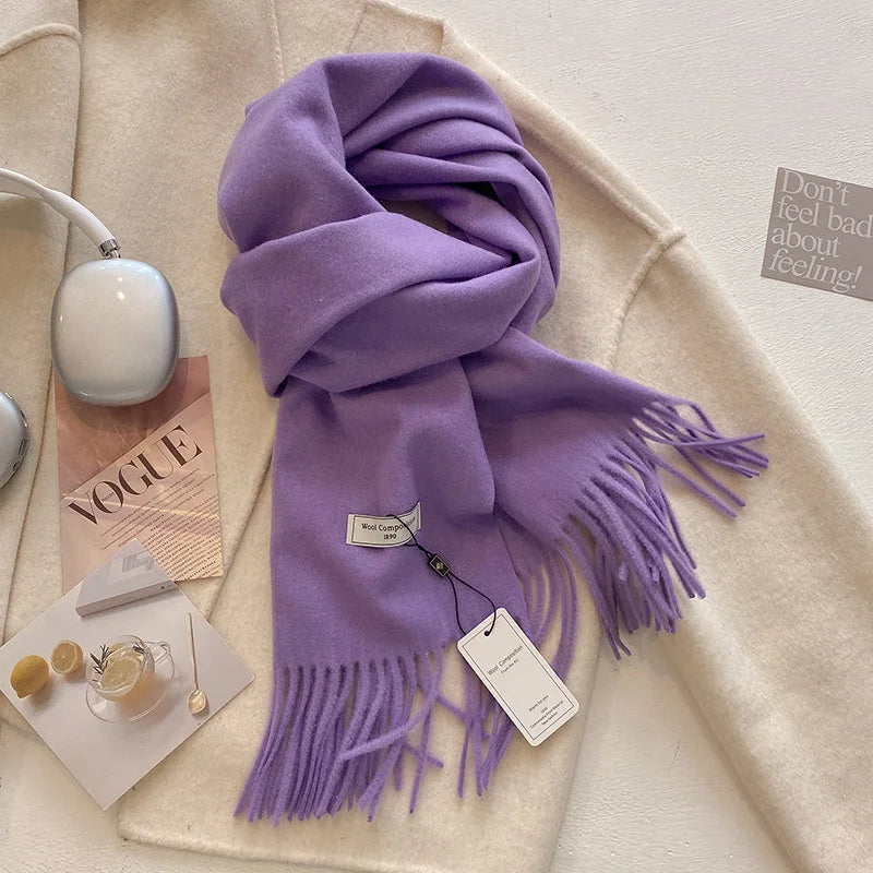Winter Wool Scarf For Women