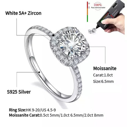 1-3CT Moissanite Ring