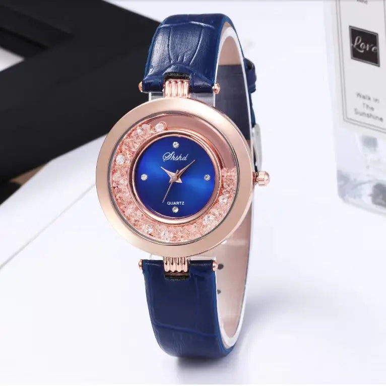 Luxury Women Quartz Watch with Silica Gel Strap. - BLAKESTORE-NG