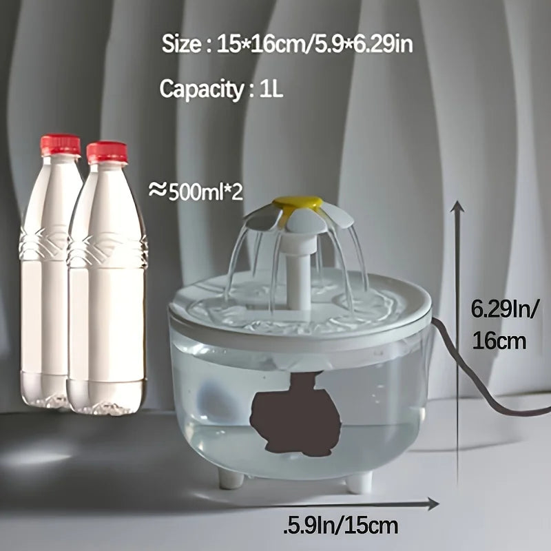 USB Electric Pet fountain drinking bowl.