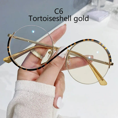 Semi-Rimless S Shape Glasses .