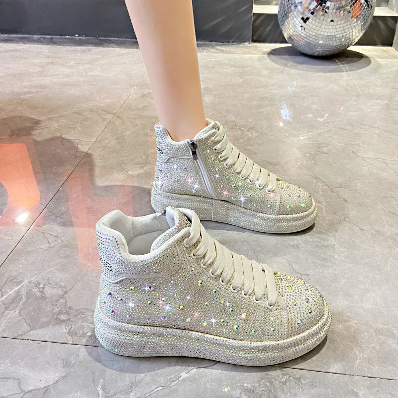 Luxury Diamond Sneakers Full Diamond Shoes.