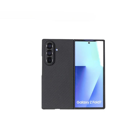 Galaxy Z Fold 7 Shockproof Carbon Fiber Business Phone Case.