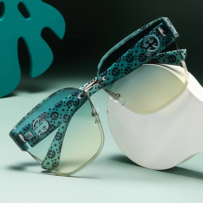 Luxury Women Sunglasses Large Frame UV Resistant.