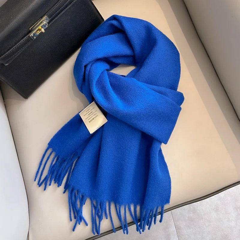Winter Narrow Scarf- 100% Wool