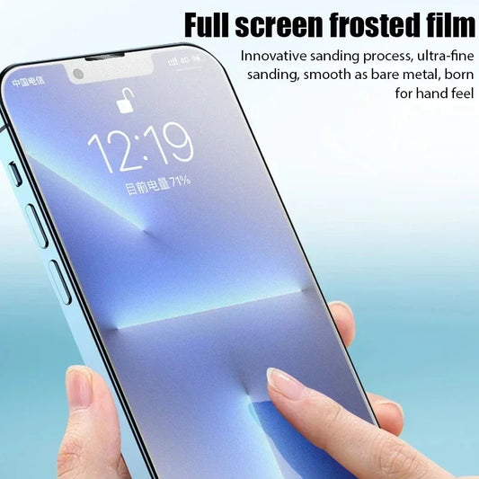 4Pcs Matte Tempered Glass For iPhone