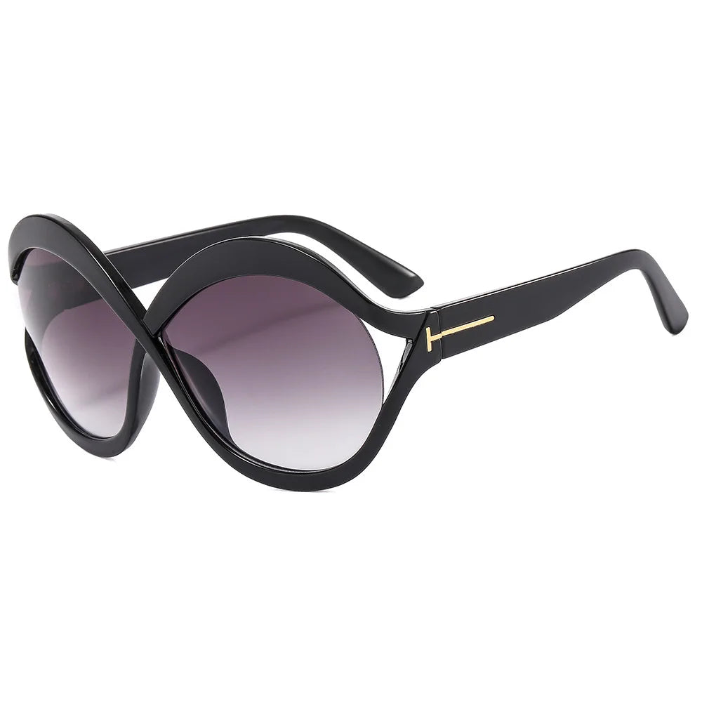 New Oversized Circular Frame Sunglasses for Women