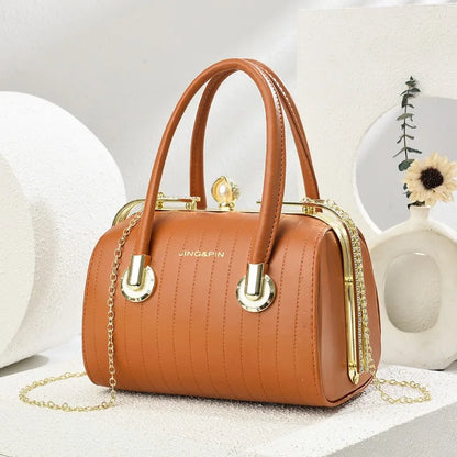 High-quality Exquisite Women's Boston Pillow Bag.