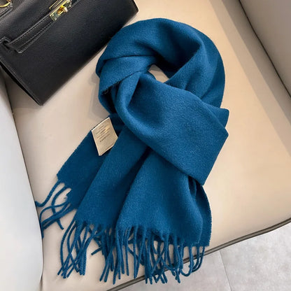 Winter Narrow Scarf- 100% Wool