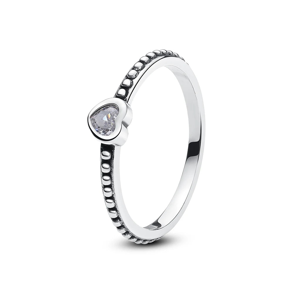 Love heart 925 Sterling Silver Rings For Women - BLAKESTORE-NG