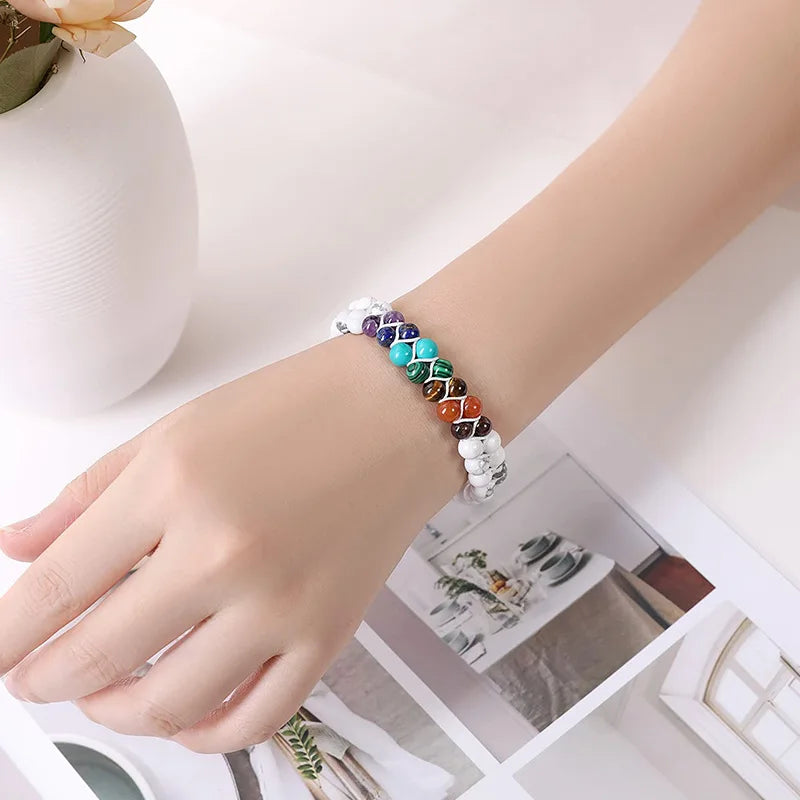Life Tree Bracelets Natural Stone Reiki Healing Beads Bangles for Men and Women - BLAKESTORE-NG