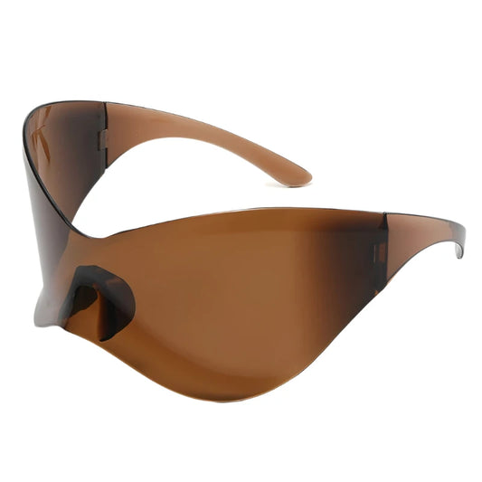 Cycling Oversized Punk Rimless Goggle.