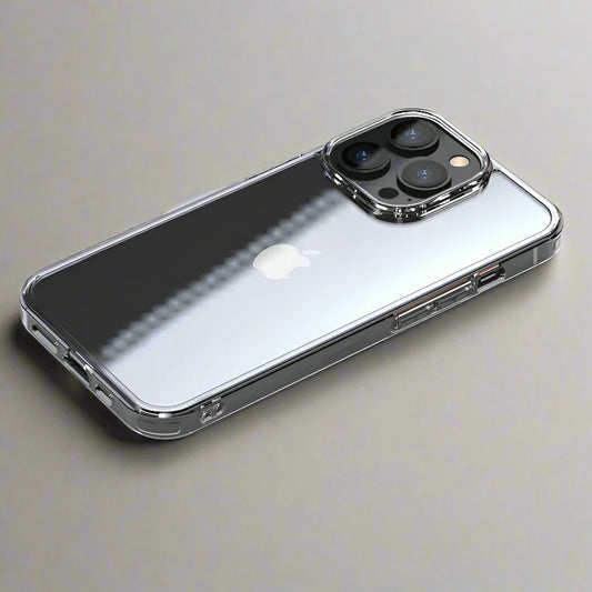 Luxury Tempered Glass Clear Case For iPhone.