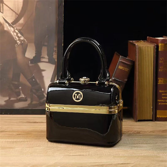 New minimalist and fashionable small handbag,  high-end carriage crossbody bag, portable box bag  Fashion Crossbody Bags Ladies' - BLAKESTORE-NG