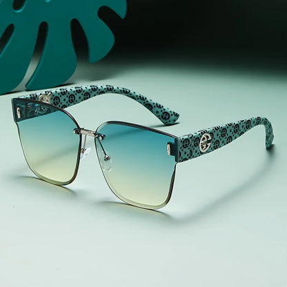 Luxury Women Sunglasses Large Frame UV Resistant.