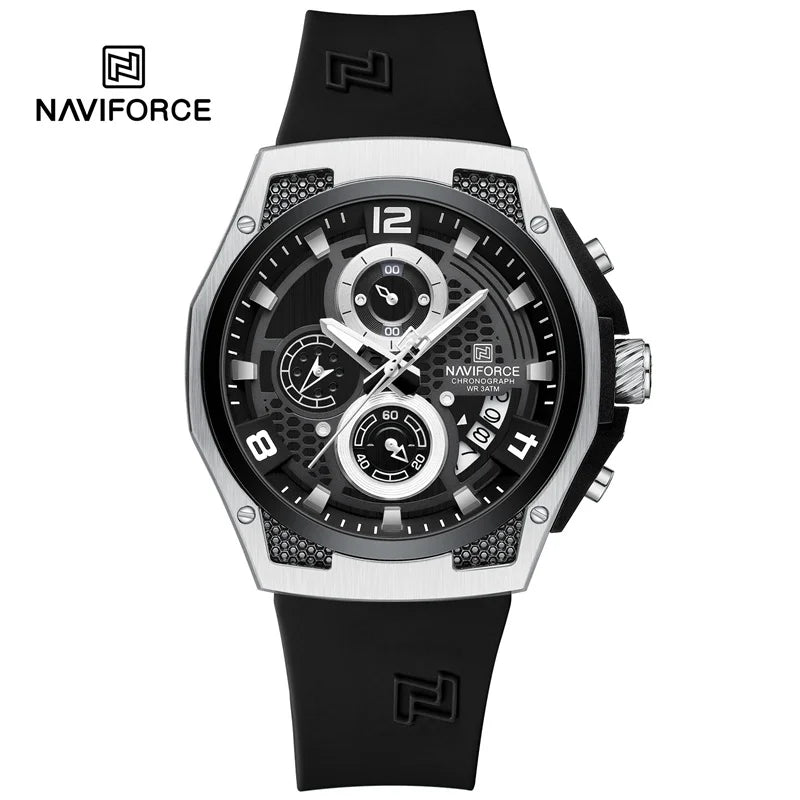 High Quality Luxury Original Men Watch with Silicone Strap. - BLAKESTORE-NG