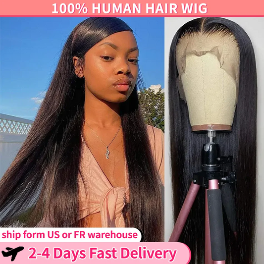 Straight  Human Hair For Women - Lace Front Wig. - BLAKESTORE-NG