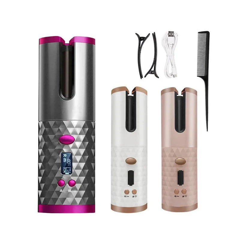 Portable Automatic Charging Hair Curler.